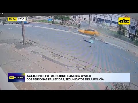 Fatal accidente de tránsito sobre la avenida Eusebio Ayala