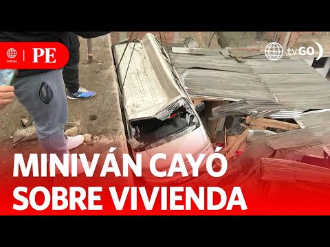 Menores ilesos luego de que combi cayó sobre su casa | Primera Edición | Noticias Perú