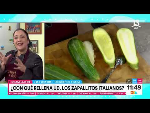 Zapallos rellenos: Cami chef explica receta culinaria | Tu Día | Canal 13