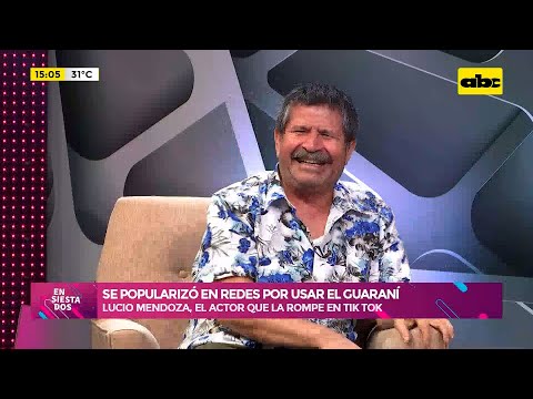 Se popularizó en redes por usar el guaraní: Lucio Mendoza, el actor que la rompe en Tik Tok