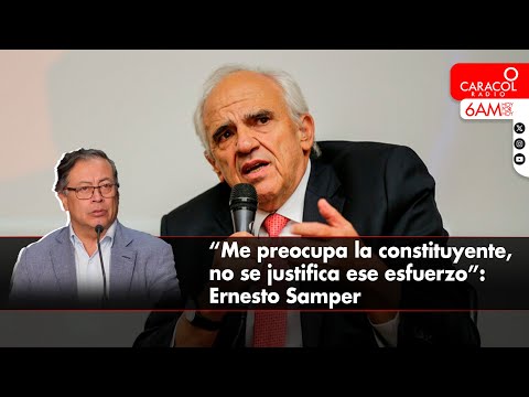 “Me preocupa la constituyente, no se justifica ese esfuerzo”: expresidente Ernesto Samper