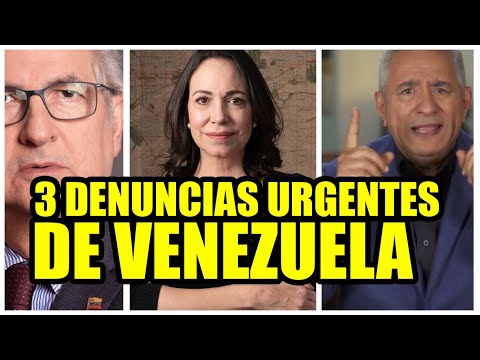 MEDIDAS PARA DETENER A MADURO  3 DENUNCIAS URGENTES DE VENEZUELA