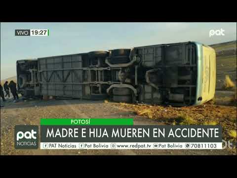 Bus: madre e hija mueren por accidente de tránsito en carretera Oruro