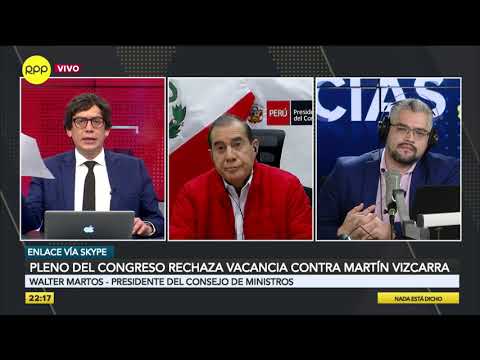Walter Martos tras rechazo de vacancia presidencial: “No hemos hecho ninguna negociación”