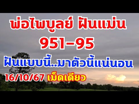 เลขพ่อไพบูลย์ฝันแม่น951-95ต