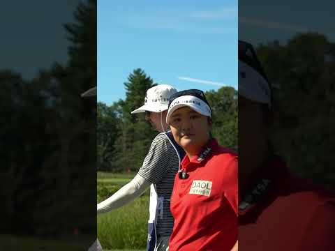 유해란 연습 라운드 따라가기❤️