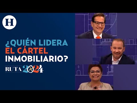 Taboada acusa a Morena y AMLO estar detrás del cártel inmobiliario en el tercer debate por CDMX