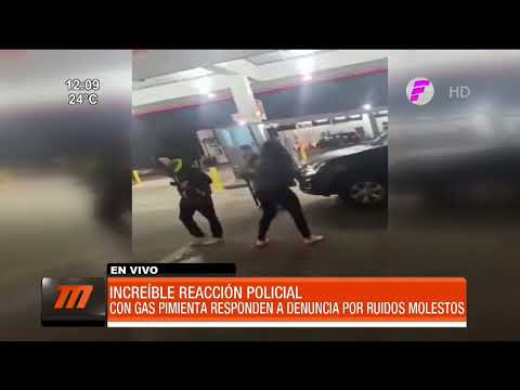 Increíble reacción policial en Asunción