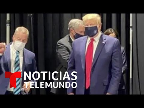 Trump recorre una fábrica de ensamblaje Ford utilizando una mascarilla | Noticias Telemundo