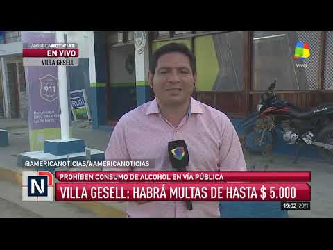 Villa Gesell: alcohol cero en la vía pública