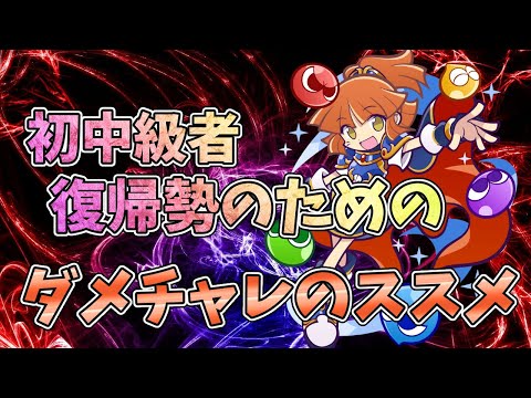 【ぷよクエ】初中級者,復帰勢向け!!ダメチャレを始めてみよう!!