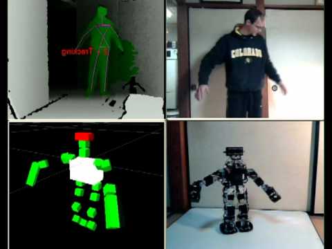 Controla un robot con Kinect