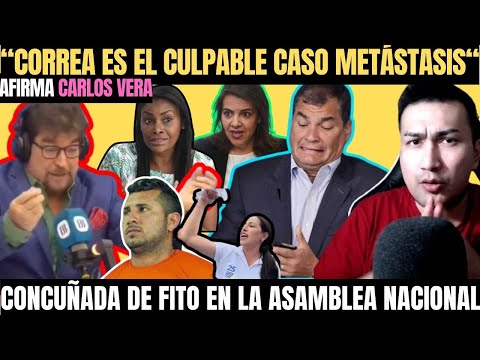 Carlos Vera “Rafael Correa aparece en los chats de Norero con RC” Concuñada de FITO en la Asamblea