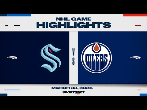 NHL Highlights | Kraken vs. Oilers - March 22, 2025