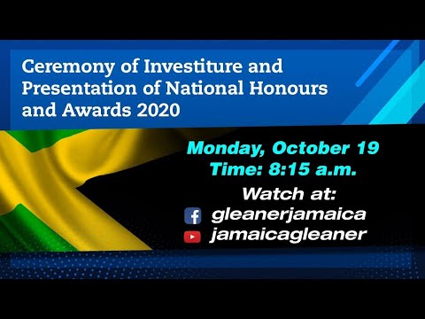 Presentation of Jamaican National Honours and Awards 2020