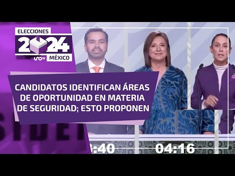 Candidatos a la presidencia de México debaten sobre seguridad