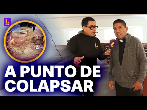 ¿Consecuencia de obra inconclusa? Parroquia en San Juan de Miraflores con grietas y en peligro