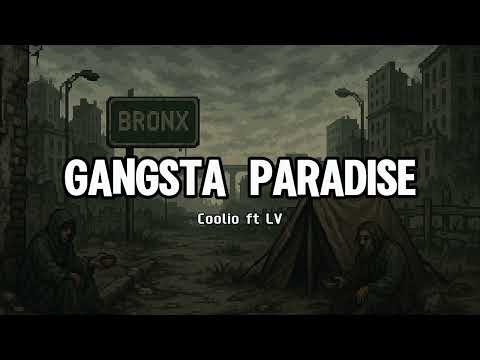 Gangsta Paradise - Coolio ft LV ( Lyric Video )