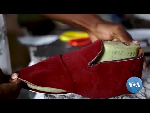 🔵Ghanaian Entrepreneur Recycles Textile Wastes into Shoes