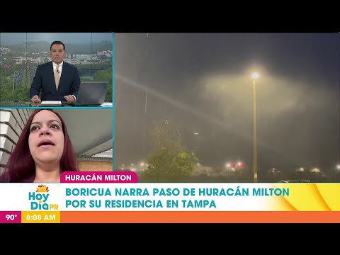 Como un monstruo: boricua en Tampa narra el paso de Milton