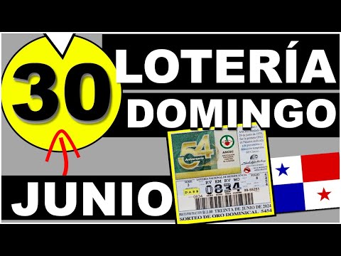 Resultados Sorteo Loteria Domingo 30 de Junio 2024 Loteria Nacional de Panama Sorteo Hoy Dominical