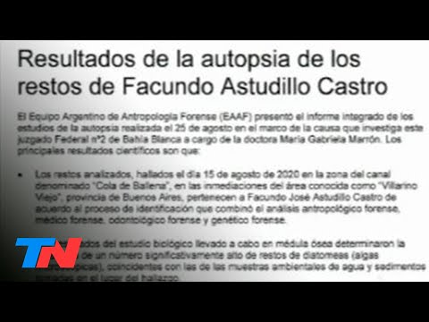 Facundo Astudillo murió por asfixia por inmersión: las claves de los resultados de la autopsia