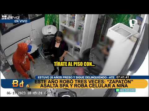Ate: Exrecluso asalta a niña de 8 años en el Spa de su madre