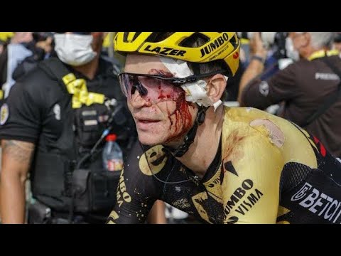 Sepp kuss Crash with carlos rodriguez at stage 20 - Left finishes 12th in Tour de France - carlos