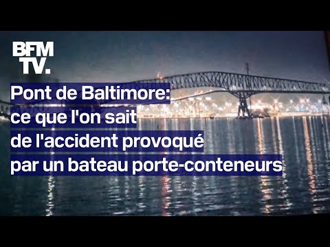Pont de Baltimore: le spectaculaire accident