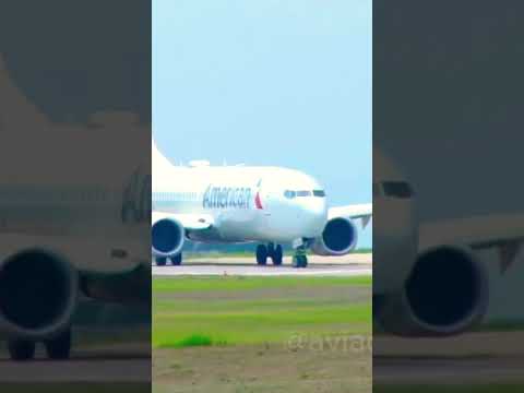 #Boeing 737 #MAX8 de American Airlines en Palmerola #Honduras procedente de Miami #aviation #landing