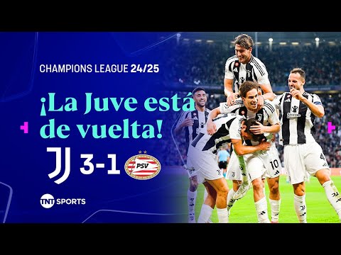 RESUMEN: JUVENTUS 3-1 PSV I FASE DE LIGA | JORNADA 1 I UEFA CHAMPIONS LEAGUE