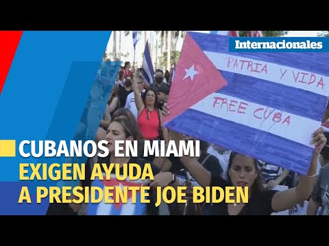 Los cubanos de Miami exigen a Biden acciones concretas para liberar a Cuba