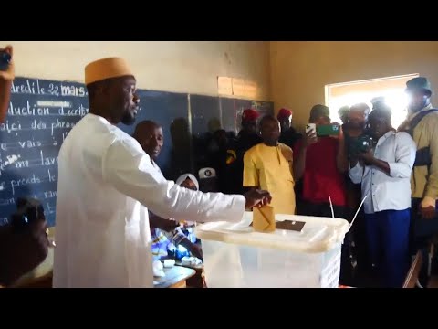 Opposition leader barred from running Ousmane Sonko votes in Senegal's presidential election