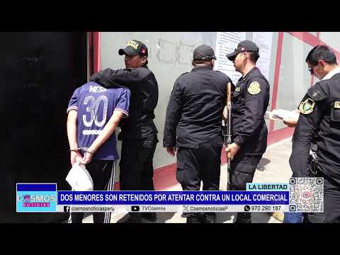 Trujillo: dos menores son retenidos por atentar contra un local comercial