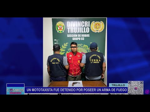 Trujillo: un mototaxista fue detenido por poseer un arma de fuego