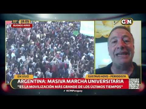 Marcha universitaria en Argentina