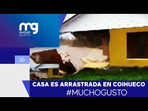 Torrente arrastra casa en Coihueco tras intensas lluvias