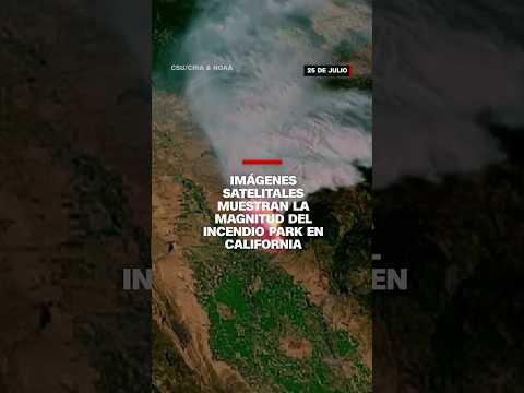 Imágenes satelitales muestran la magnitud del incendio Park en California