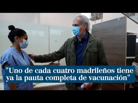 Ruiz Escudero: Uno de cada cuatro madrileños tiene ya la pauta completa de vacunación