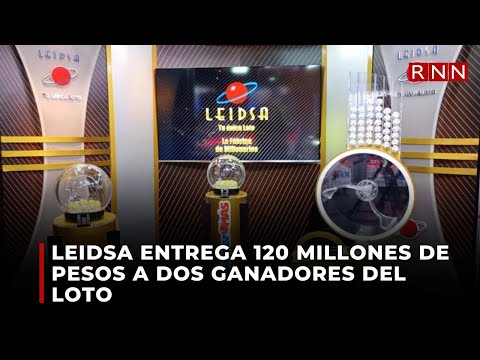 Leidsa entrega 120 millones de pesos a dos ganadores del loto