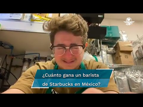 Joven llora al quejarse de su sueldo como barista de Starbucks