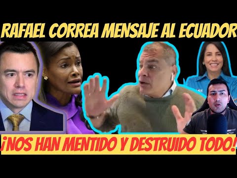 Rafael Correa manda contundente mensaje a Diana Salazar, Daniel Noboa y al Ecuador