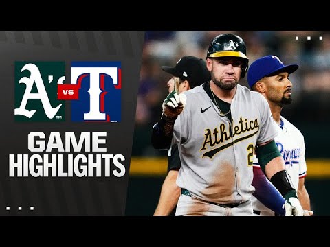 Athletics vs. Rangers Game Highlights (7/23/25) | MLB Highlights