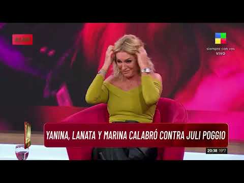 Yanina Latorre, Jorge Lanata y Marina Calabró contra Juli Poggio