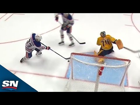 Viktor Arvidsson Scores His First As An Oiler Off Of Draisaitls Feed