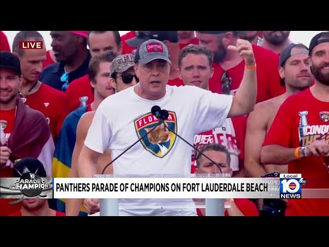 Florida Panthers rally: Coach Paul Maurice delivers on his promise