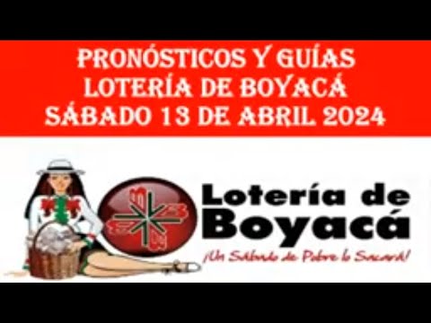 LOTERIA DE BOYACA del SÁBADO 13 de Abril 2024 RESULTADO PREMIO MAYOR #loteria #loteríadeboyacá