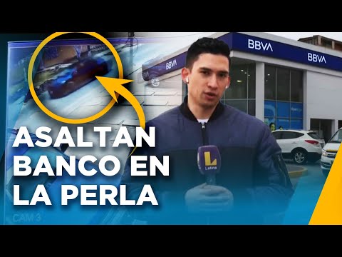 DELINCUENTES ASALTAN OFICINA BANCARIA EN LA PERLA