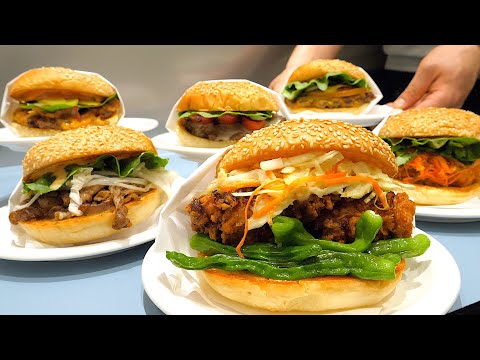 지금까지 이런 버거는 없었다! 요리계 하버드 CIA출신 셰프가 만드는 이색 수제버거 / Amazing unique homemade burger - Korean street food