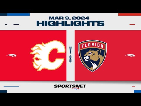 NHL Highlights | Flames vs. Panthers - March 9, 2024